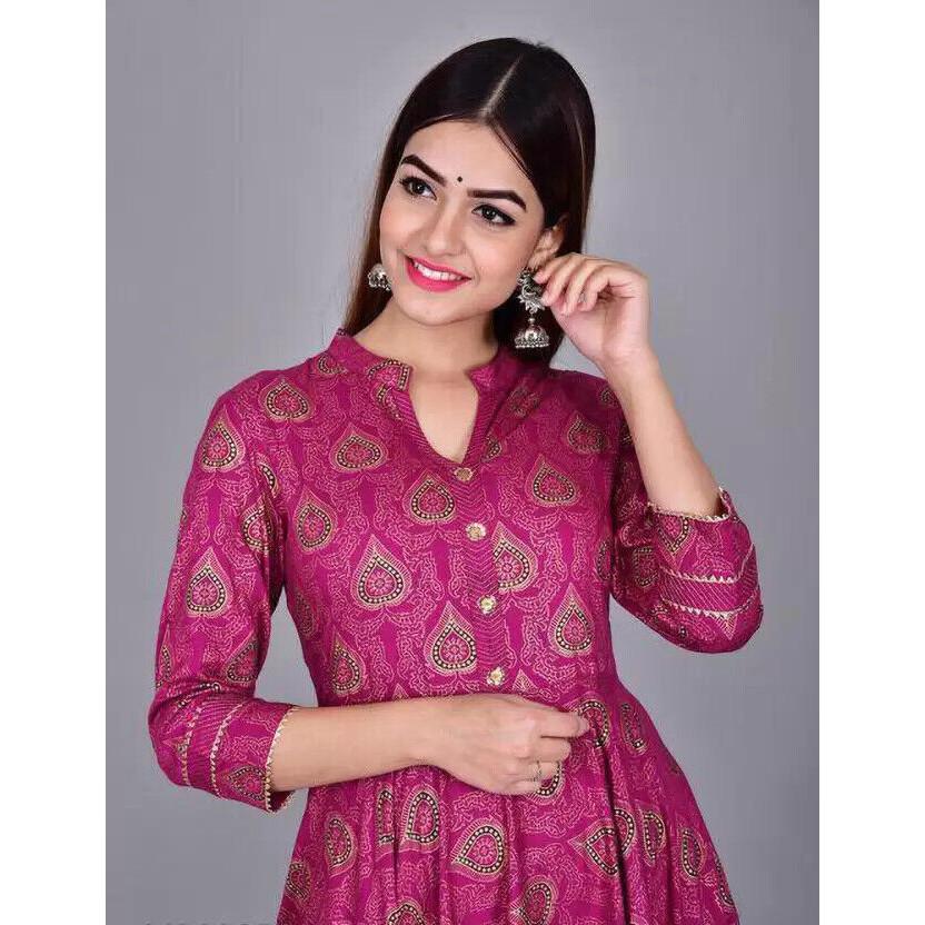 Indyjski Projektancki Anarkali Kurta Suknia Damska Bollywood Party Wear Kurti Ubrania VF-1851