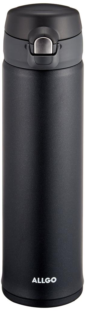 Orgo Stainless Steel One-Touch Mug Bottle, 600ml, Navy Black, MBS-600-NB