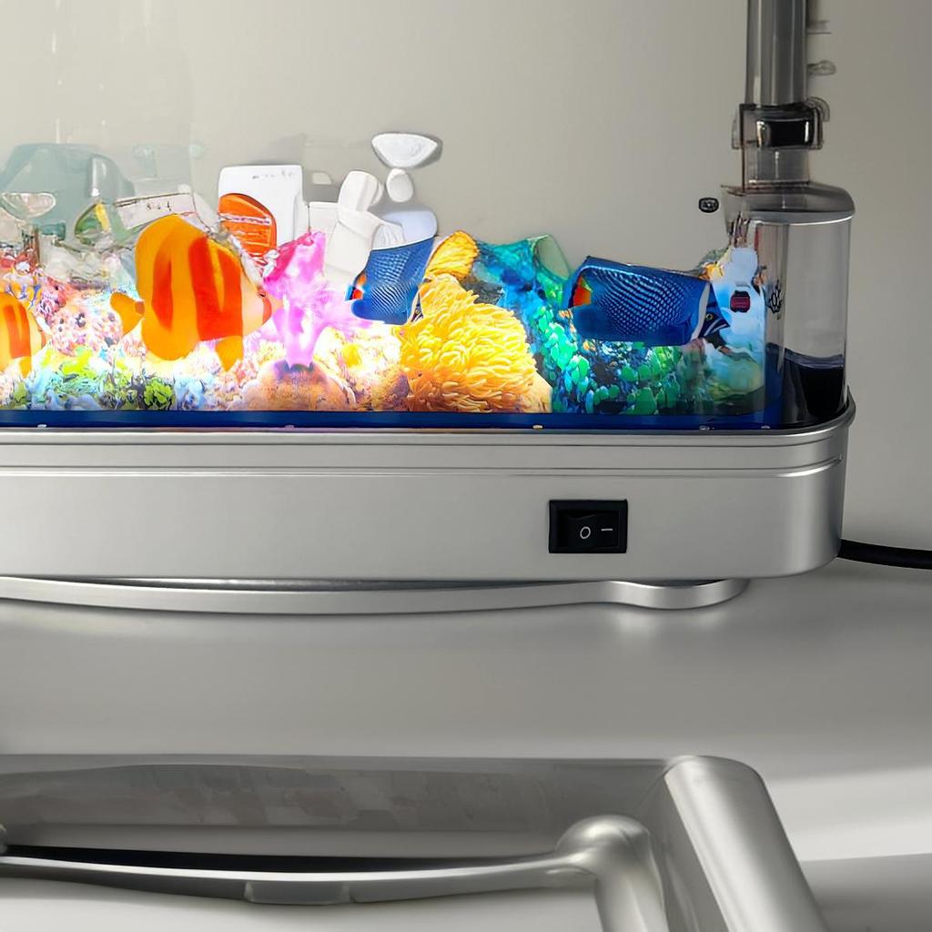 Ornamental LED Aquarium Seascape Fish Light – Desktop Night Decoration Lamp