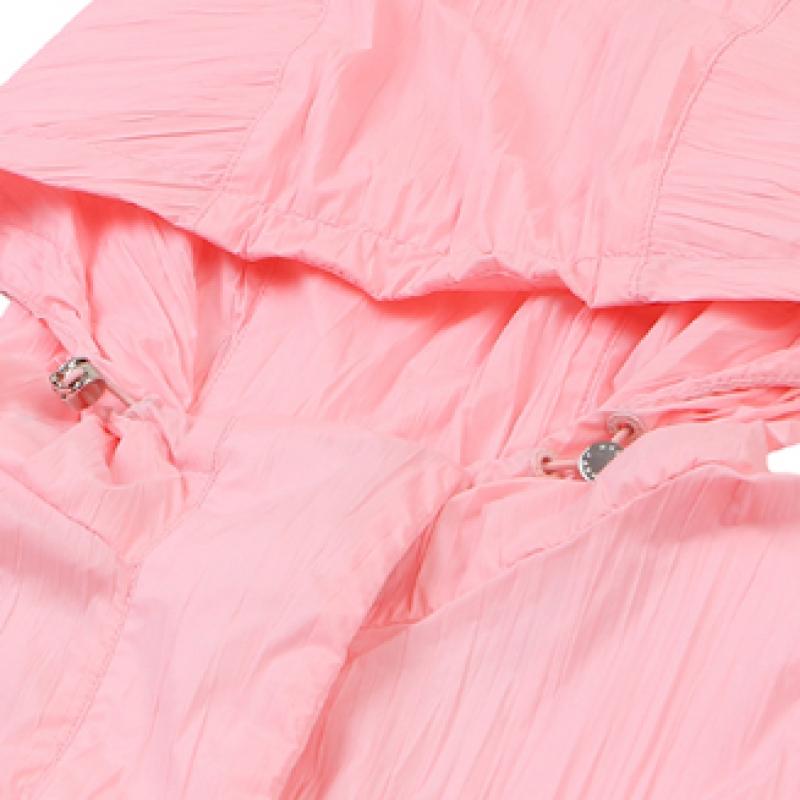 Onoff Women S Crop Windbreaker Of1102lb Pink