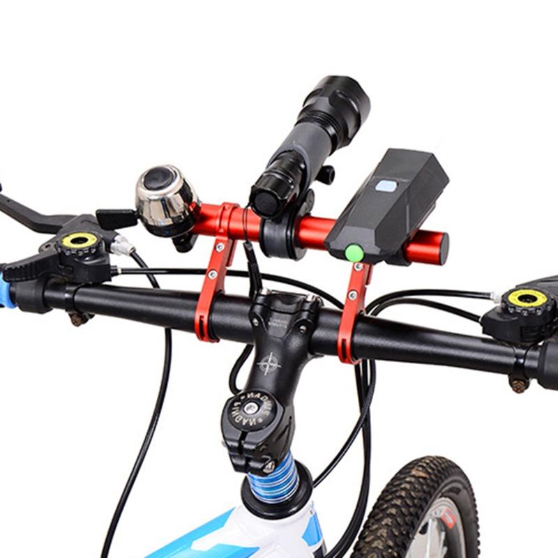 10/20/30CM Aluminum Alloy Bicycle Handlebar Extender Bike Front Light Bracket Lamp Flashlight Bracket Accessories