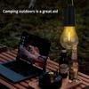 Outdoor Camping Lamp with Clip Hook 3 Lighting Modes Multifunctional Lighting Device Plastic LED Lantern Hanging Tent Light Tungsten