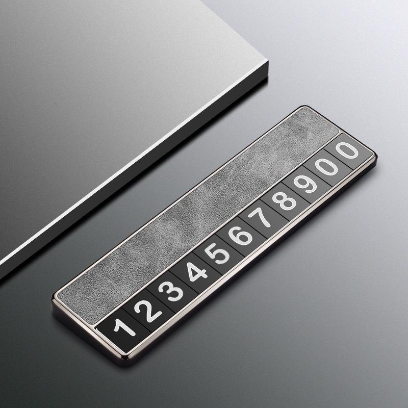 Tesla Model Y/X/S Temporary Phone Number Parking Plate