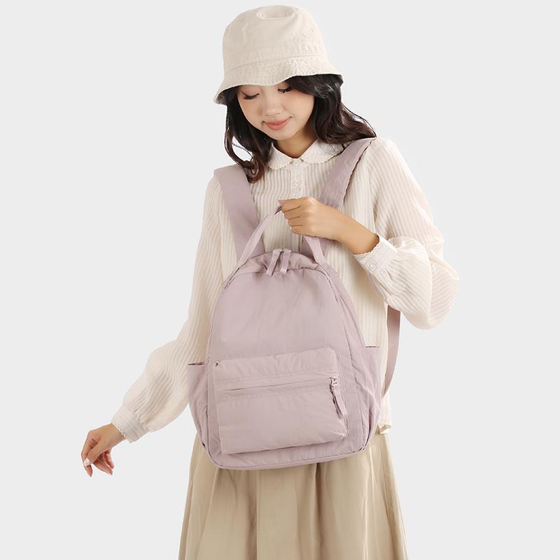 Schoolbag1011 New Oxford Cloth Backpack Female Student School Bag Large Capacity Lightweight Versatile Fashion Travel Backpack Men