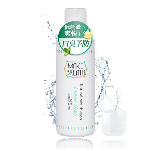 

Make Breath Mouthwash, Hypoallergenic, Natural, 98% Natural Ingredients, Breath Care, Mouthwash, Bad Breath Care, Lemon Herb Scent, Additive-Free, 300