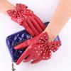 Women's Fashion Dance Gloves Imitation Leather PU Leather Driving Cute Rivets Multicolor Colorful Bow Nightclub Gloves
