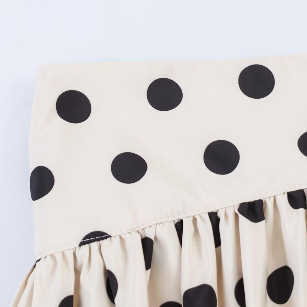 2026 Spring European & American Women's Polka Dot Balloon Skirt Pants