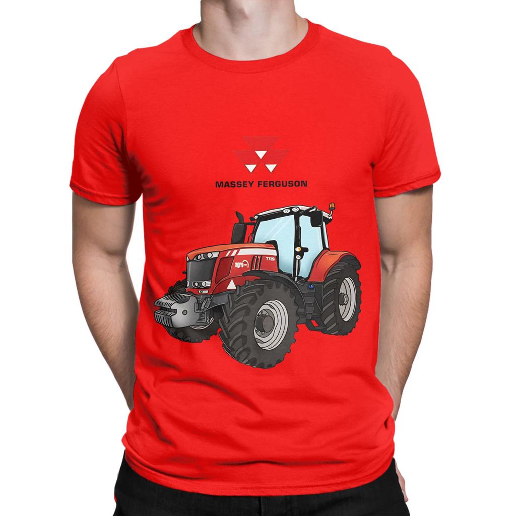 Trattore Massey Ferguson Trattore Rosso Grafica Novità 100% Cotone Maglietta Massey Ferguson Magliette Top Per Unisex