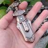 EDC Mini Fingertip Push Card Sword Toy Magnetic Element Pendant Stress Relief Adult Gift Portable Fingertip Game