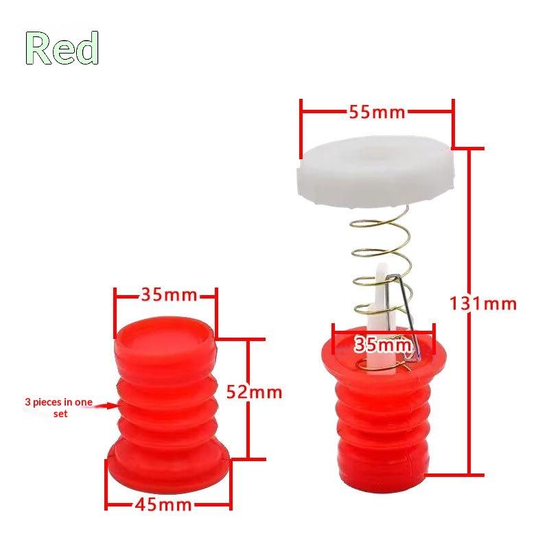 Fits Most Models Washing Machine Drain Valve Rubber Packing Set with Spring Pull Rod for DIY Home Washer Repair Work