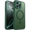 Custodia Premium Smerigliata per iPhone 16 15 14 13 12 11 Pro Max Plus 17 Air Per Magsafe Cover Magnetica Trasparente Opaca