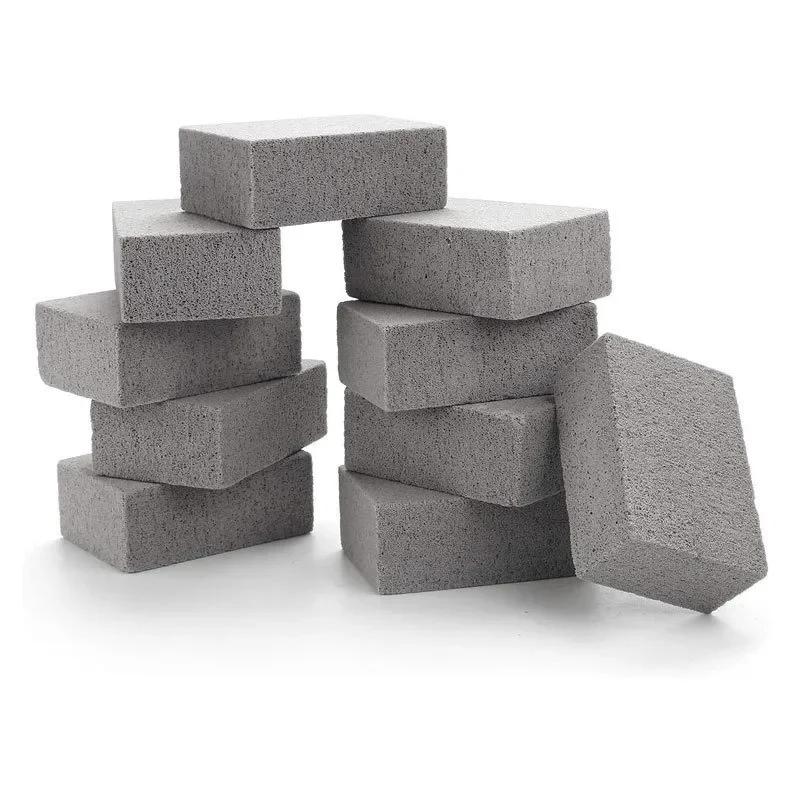 KAWASIMAYA BBQ Grill Cleaning Brush Brick Block Barbecue Cleaning Stone Pumice Brick Barbecue Outdoor Kitchen BBQ Tools mangal