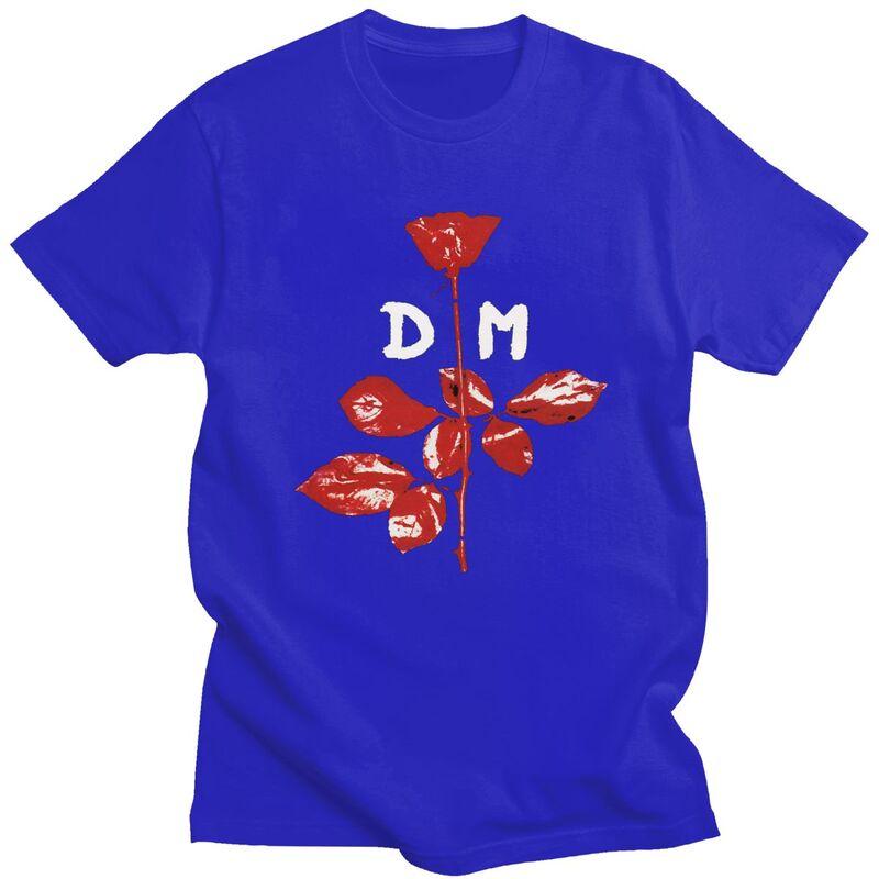 Custom Male Electronic Rock DDepeche Cool Mode T Shirts Short Sleeve Cotton Tshirt Classic Tshirt Casual Tees Clothing