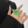Delicate Floral Open Rings Calla Flower Adjustable Size Perfect For Layering And Gifting
