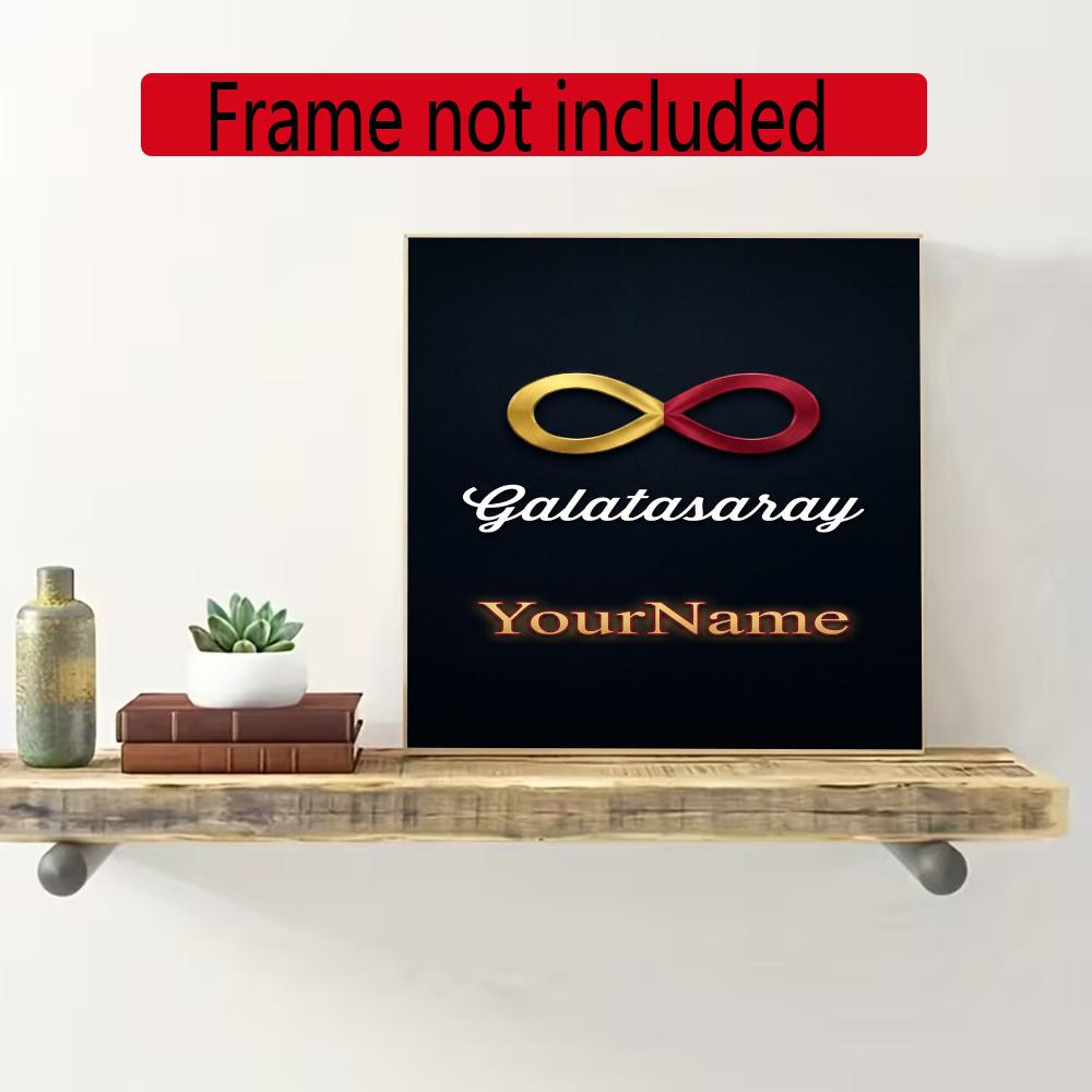 Galatasaray Customize Your Name Diamond Painting Round Diamond Diy Frameless Holiday Artwork Suitable For Home Office Wall Decoration