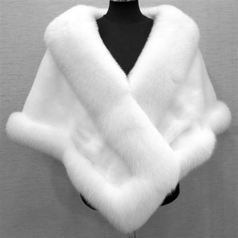 Sciarpa a mantella da donna in pelliccia sintetica effetto pelo di volpe e visone, mantella in pelliccia sintetica, scialle per abito, nuovo inverno