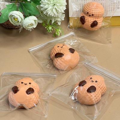 1 Bucată Amuzant Ciupit Arahidă Silicon de Calitate Alimentară Jucărie Handmade Taba Adeziv Moale Revenire Lentă Jucării de Strâns