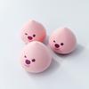 Heart-Shaped Peach Beauty Sponge: Dual-use, Non-Powder Absorbing, Dry & Wet