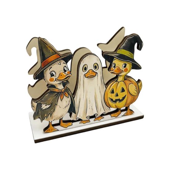 Decorative Napkin Organizer for Party Halloween Wooden Holder Dining Table, Paper Towel Holder, Cute Ornament Table Freestanding Tissue Dispenser Home