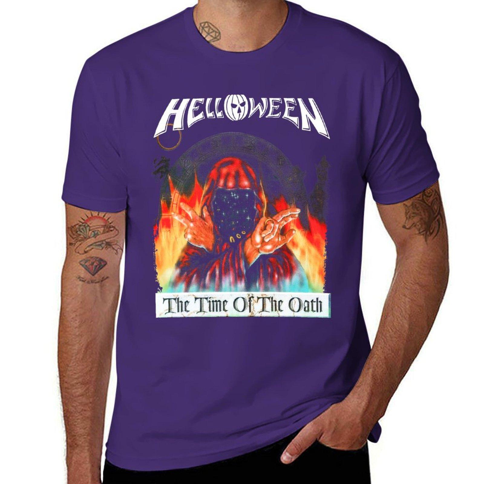 

Helloween - The Time of the Oath T-Shirt Blouse customs anime designer t shirt men XL