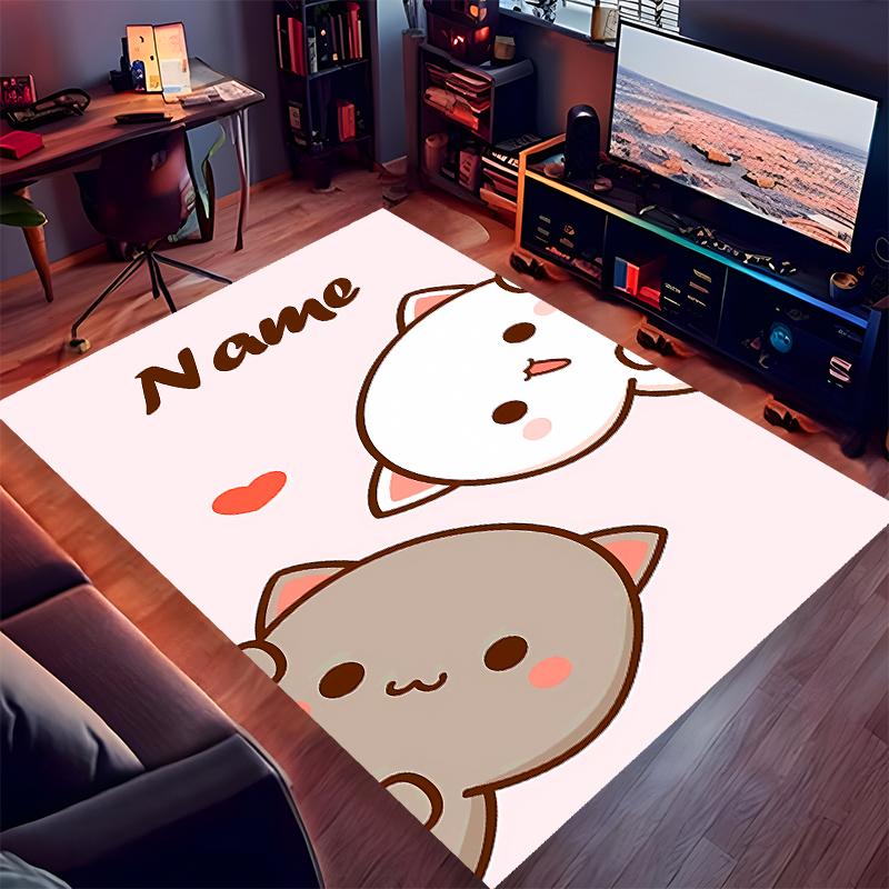 Custom personalization Bubu Dudu Print Area Rug - Soft, Washable Non-Slip Indoor Mat,Living Room,Home&Office Decorative Rug