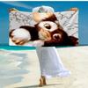 Mysterious Little Monster Beach Towel, Super Soft Microfiber, Gift for Her/Him, Birthday, for Pool, Beach, Travel, Home Decor Fan gifts