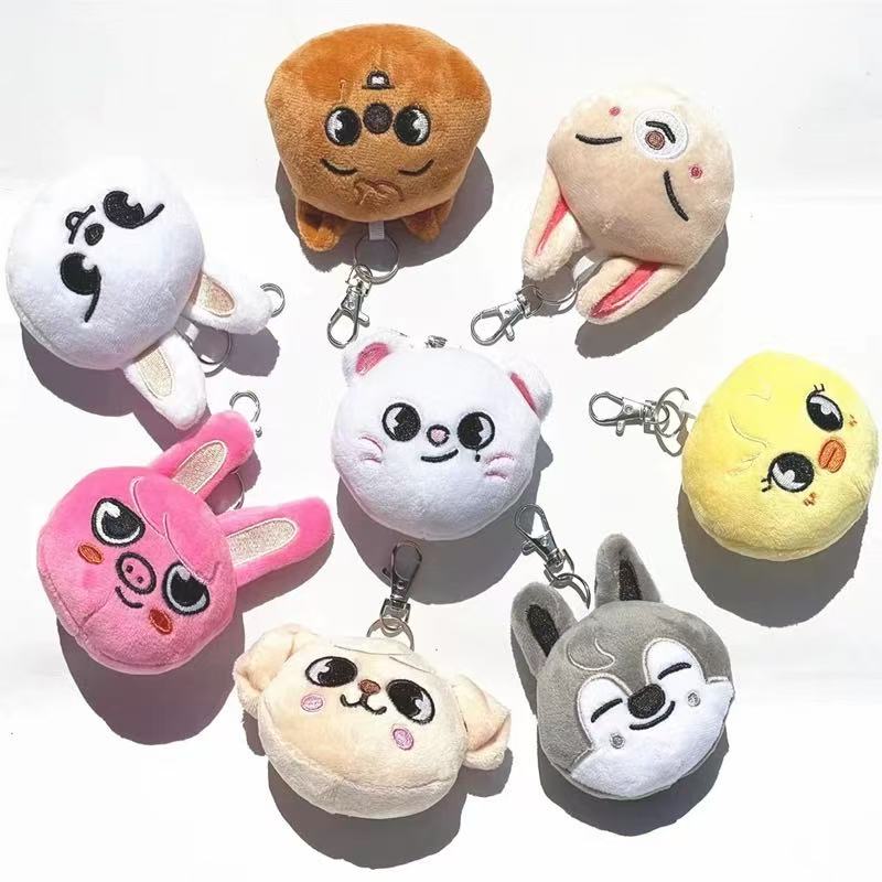 SKZOO Plush Keychain Korean Ide Stray Kids Pendant Toy Keychain Fan Collection Giftsol Felix HyunJin Jisung Plush Cartoon