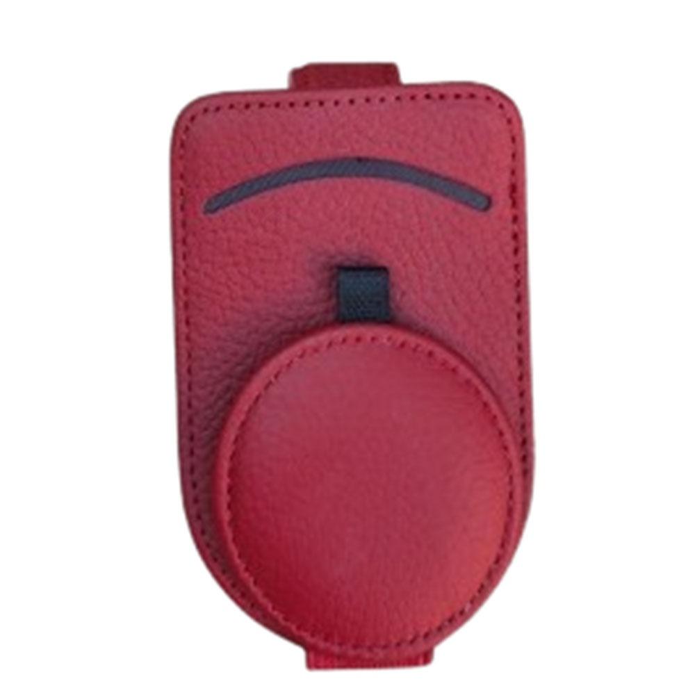 Cowhide Leather Sun Visor Sunglasses Frame Magnetic Ticket Card Holders  for Car Interior