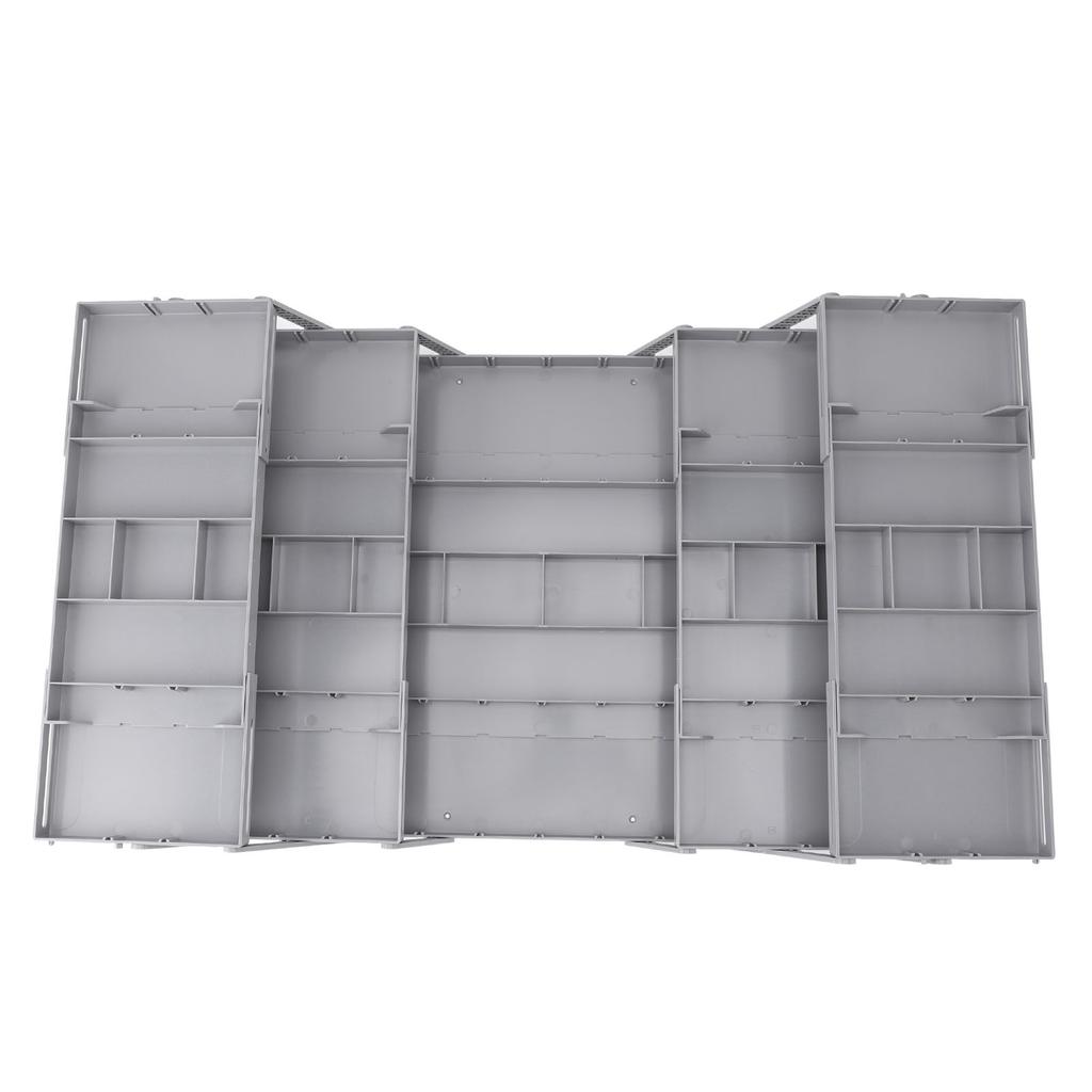 Foldable Expandable Desk Organizer Double Row Multi Level Drawer Organizer Tray for Jewelry Cosmetic Utensils Office