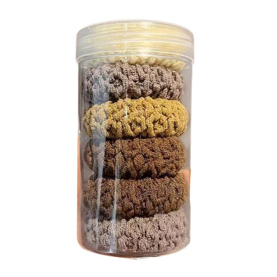 6Pcs Hair Ropes Thickened High-Elastic Design Hair Bands Ponytails Buns Hair Ties Stable Non-Pinch Hair Accessories