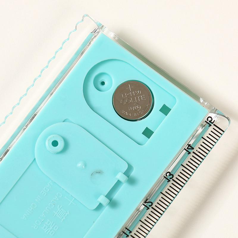 School Calculators For Students Multifunctional Digital Ruler Calculator Cute Portable Desktop Calculator Lightweight Calculator