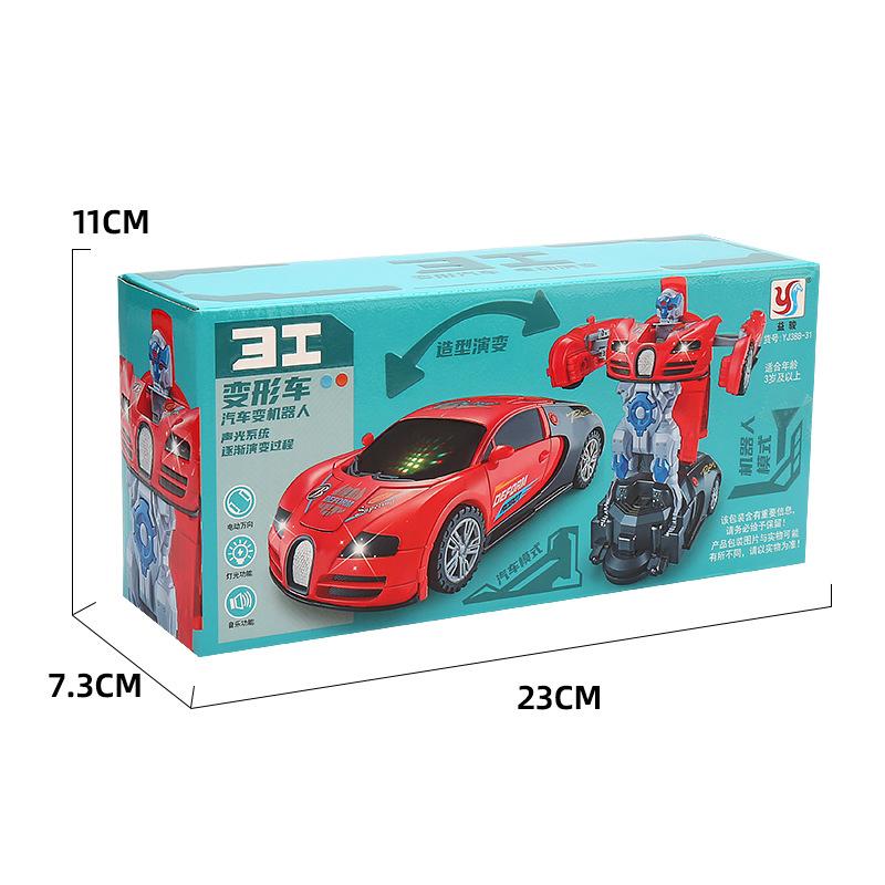 Elektrisches Universal-Deformationsauto-Roboter-Lichtmusik-Kinderauto-Modellspielzeug