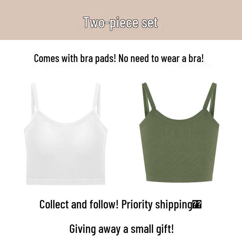 Women's Spicy Summer Slim Fit Backless Camisole with Chest Pads