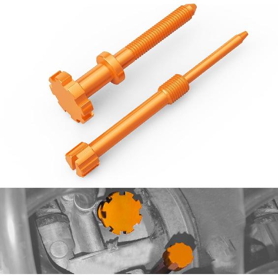 NICECNC Blue Carburetor Adjustment Screw Kit Aire Fuel Mixture Screw Compatible with Keihin PWK 2 Stroke Carburetors Compatible with Yamaha YZ250