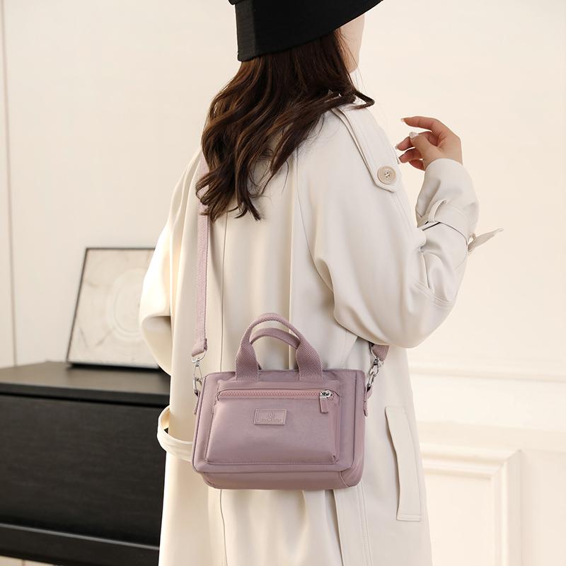 Waterproof Nylon Shoulder Bag Women's Multi-Compartment Mobile Phone Bag Handbag Crossbody Bag