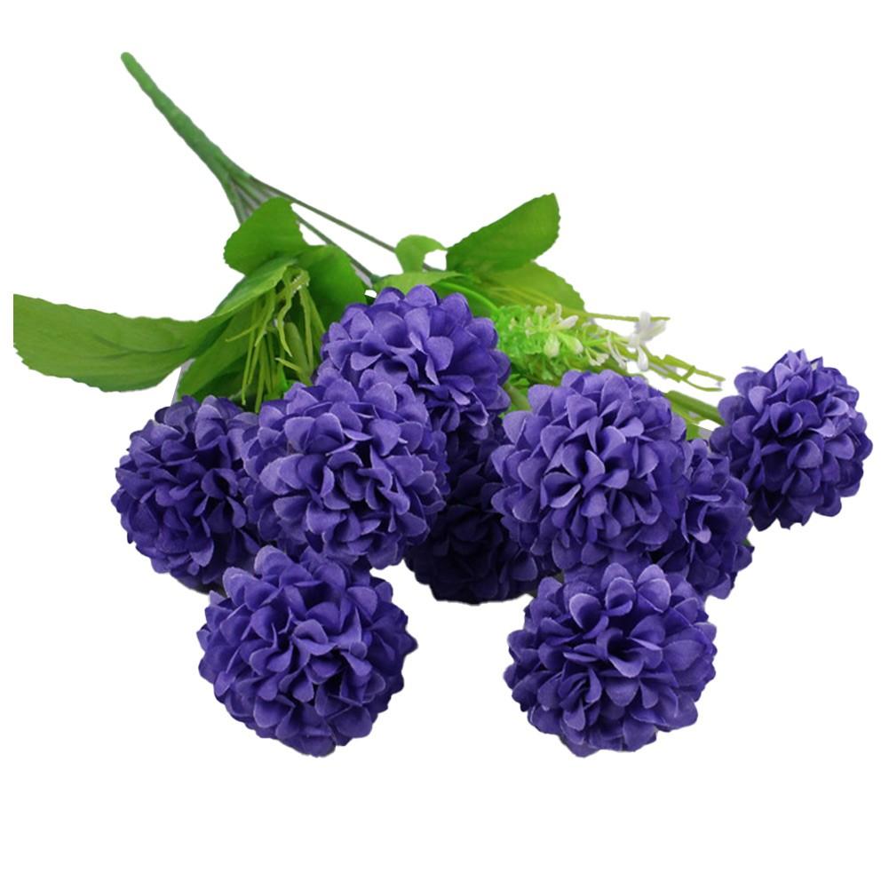 

6 Вилок Гортензия Цветок Подарки на День Рождения Украшение Офис сине-фиолетовый