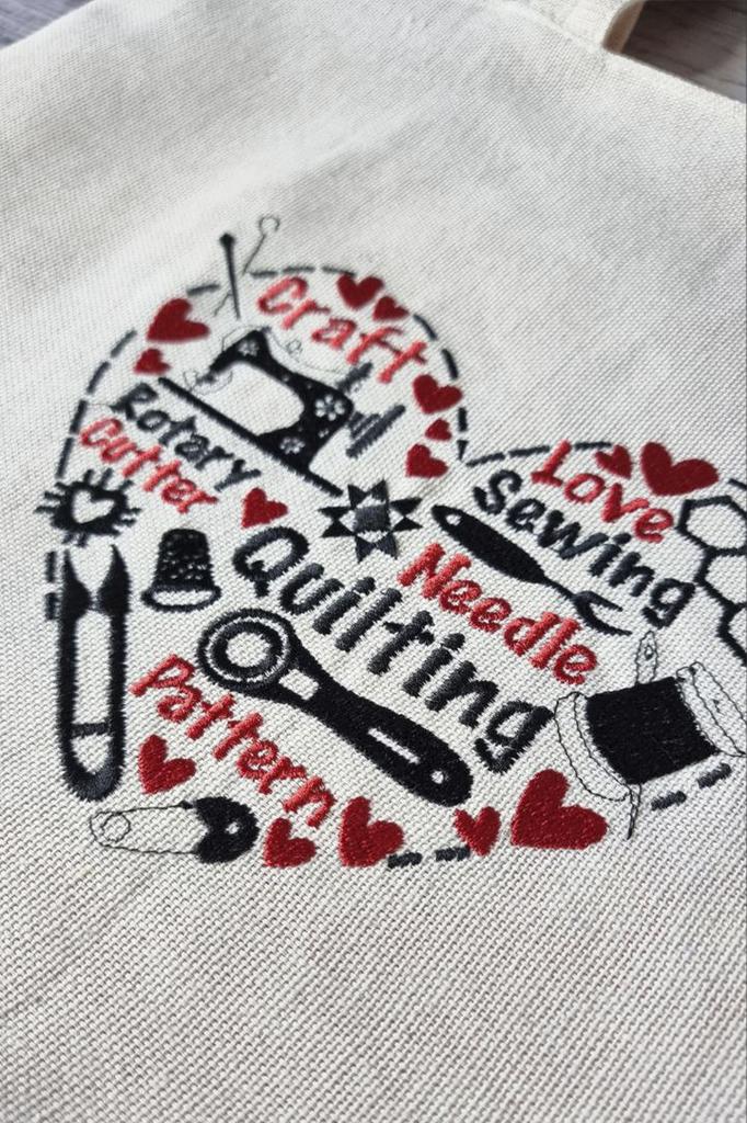 Shopper Bag I Love To Sew LB787 NeedleWoman Beige (39681006)