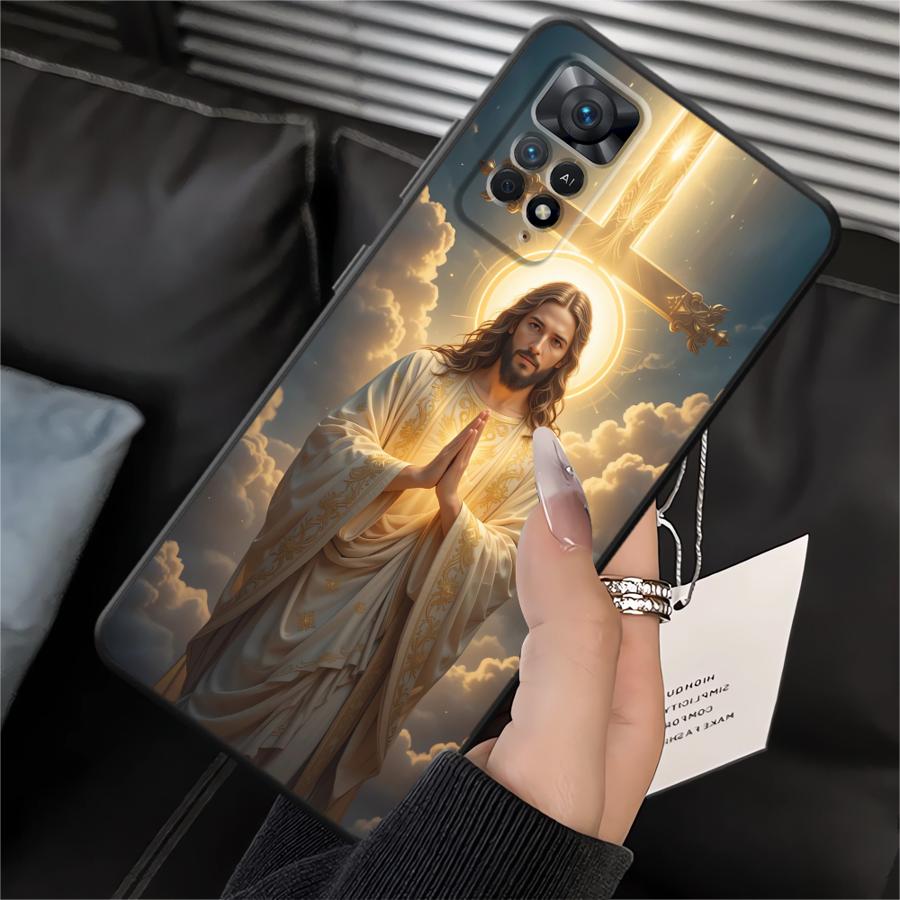 Phone Cover Case for Xiaomi Redmi Note 14 10 13 Pro Plus 11S 14C 12 11 Pro A1 A2 A3 12C 13C K40 K80 9 8 7 A4 A5 12S Jesus Design