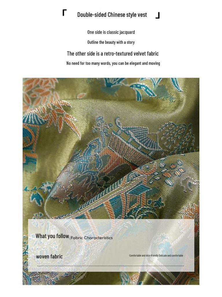 Women's New Chinese Style Two-Way Button Vest