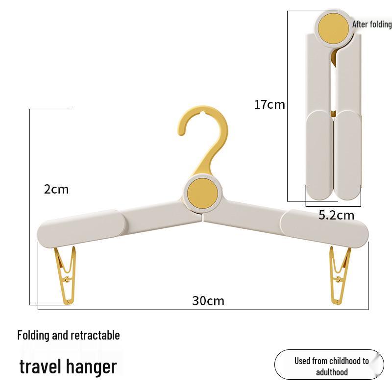 

Children s Multifunctional Foldable Non-slip Hanger with Windproof Drying Clips