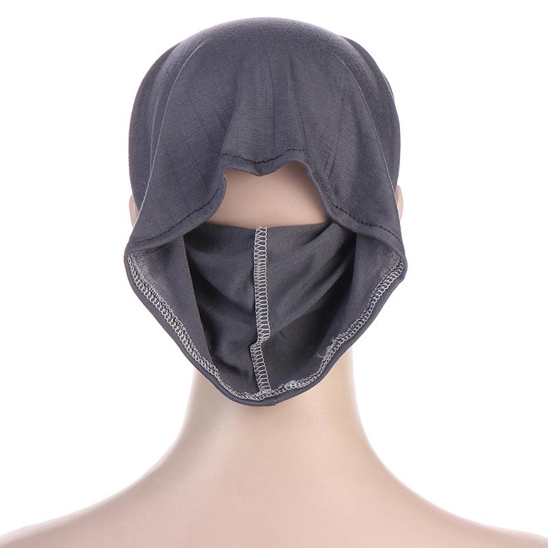 Hijab Jersey Muslim Women Under Hijab Cap with Ear Hole Inner Hijab Cap Round Forehead Underscarf Bonnet Turbante Mujer Hat