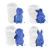 Rabbit Candle Molds for Candle Making,Animal Epoxy Mold for Casting Aromatherapy Candles,New Year Rabbit Ornament Mold
