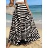 Lady's Elegant and Fashionable Midi Skirt, Casual Printed Mid-length Dress, Trendy Patterned Print, for Office/relaxation/dating/parties/sandwiches