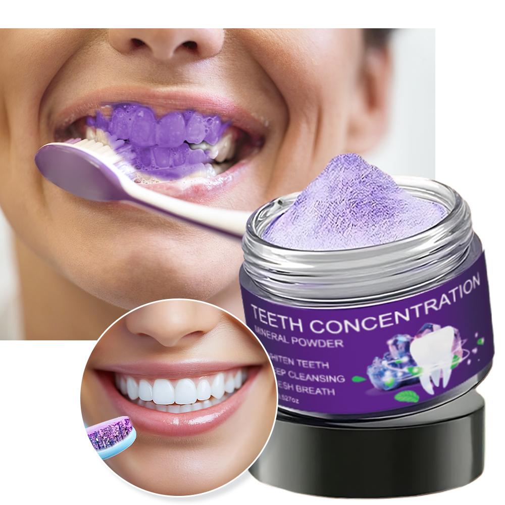 Teeth Concentration Mineral Powder - Gently Cleans the Tooth Surface and Restore Tooth Shine - Strengthen & Protect for Teeth and Gums