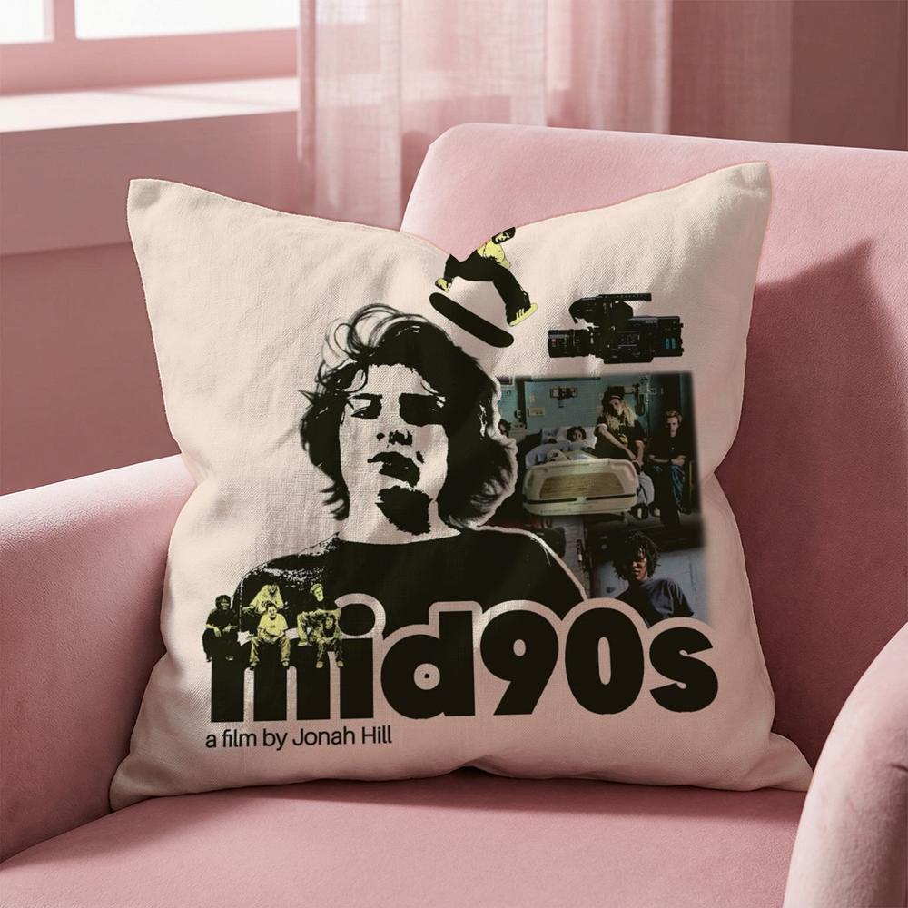 Movie M-Mid 90S Cushion Cover Multi-Scene Pillow Cover for Home & Car - Reversible, Soft & Durable for Daily Use