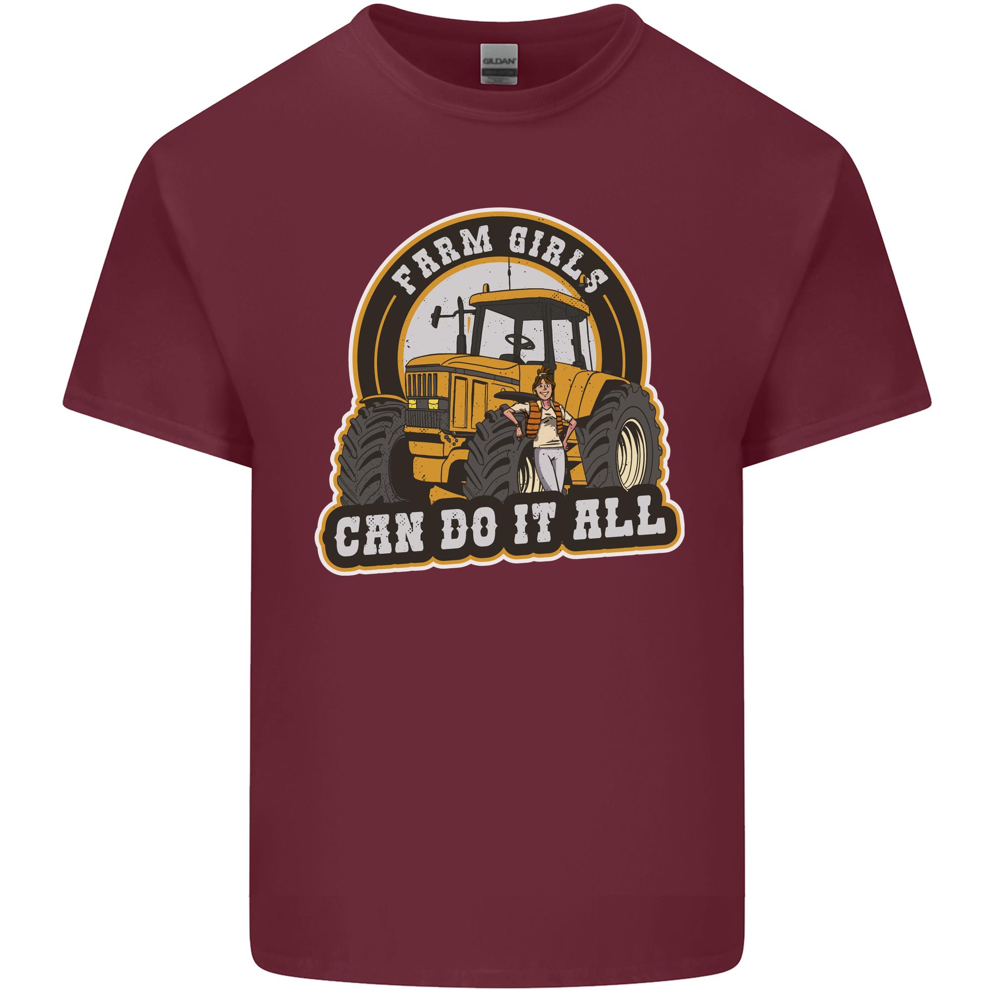 Farm Girls Can Do It All Funny Farmer Unisexs Light Cotton TShirt S