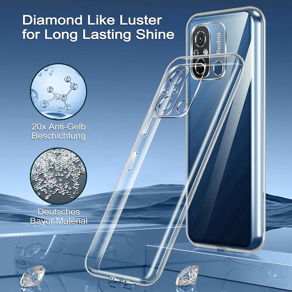 Shockproof Silicone Soft Case For Xiaomi Redmi 14C 14R 13 13C 13R 12 12C 11A 10 10A 10C 4G 5G Ultra Thin Slim Shell Back Cover