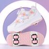 Four-wheel Runaway Shoes Girls Sports Pulley Shoes New Spring Burst Wheels Children's Skating