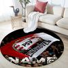 Custom Name,PSV pattern round rug,Carpet Rug for Living Room Bedroom Playroom ,Non-slip Floor Mat,Holiday Gifts and Birthday Gifts.