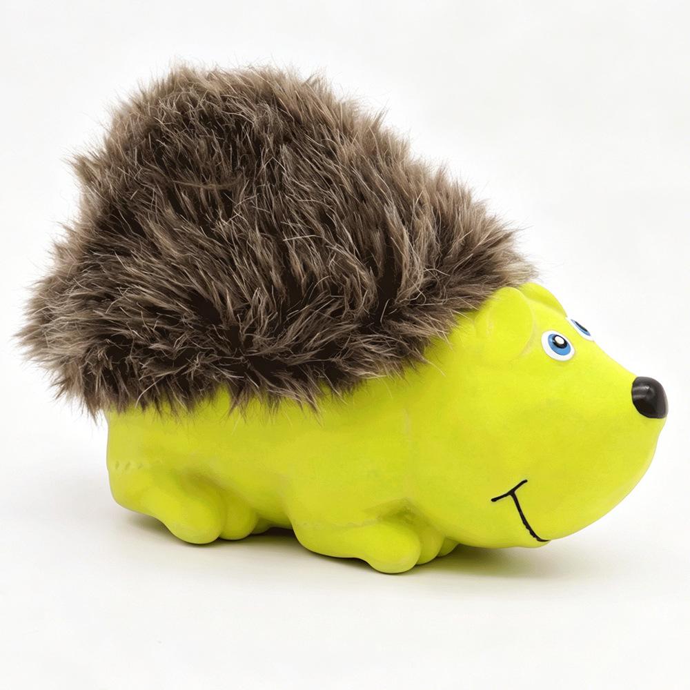 

Dog Toys Featuring Sound-laced Latex, Animated Cartoon Plush Hedgehog Pet Toys with Interactive Features